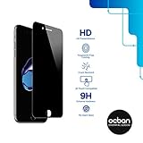 Privacy iPhone 8, 7 Plus Screen Protector Apple Security Tempered Glass Extreme Hardness Bubble Free Anti Fingerprint Oil Stain Scratch Coating User Friendly Easy Installation Touch Great Price Ocban