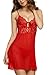 Avidlove Women Sexy Babydoll Bust Hole Sleepwear Lace See-through Lingerie Set