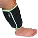 Inerzen Shin and Calf Support Hot and Cold Gel Therapy Wrap - Includes Hot or Cold Gel Pack for Pain Relief - Microwavable, Freezable, Reusable (One Size Fits All)