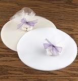 Tulle Netting Circles in White for Wedding, Party Favors and Embellishing- 50 Tulle Circles