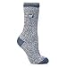 Heat Holders Women's Twist Socks Denim/Cream Women's 5-9