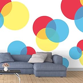 Wall Murals for Bedroom Abstract Colorful Dots Collage Removable Wallpaper Peel and Stick Wall Stickers - 66x96 inches