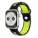 Watch Band 20mm for Apple Watch Series 4 44mm, Meidexian888 Goose Egg Buckle Two-Color Silicone Strap Quick Release Adjustable Size (Yellow)thumb 1