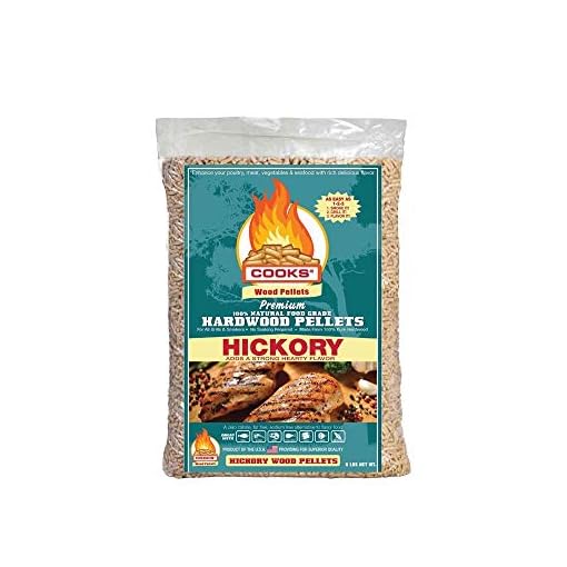 Cooks BBQ Products Hickory Hardwood BBQ Pellets for Pellet Grills