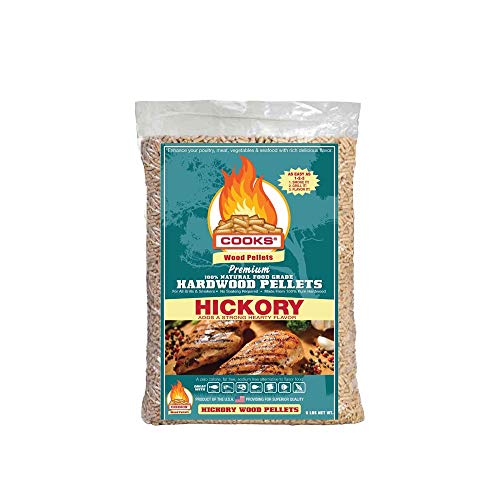 Cooks BBQ Products Hickory Hardwood BBQ Pellets for Pellet Grills