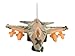 Voko USA Toy Army Air Fighter F16 Jet Battery Operated Kid's Bump and Go Toy Plane w/ Flashing Lights, Sounds, Bumps Into Something and Will Change Direction (Green)