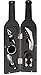 Ozeri 5-Piece Wine Bottle Corkscrew & Accessory Set, Black