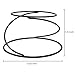 MyGift Black Metal Spiral Wire Tabletop Pizza Tray Risers Serving Display Stands, Set of 4