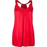 FULL TILT Chiffon Rosette Womens Tank