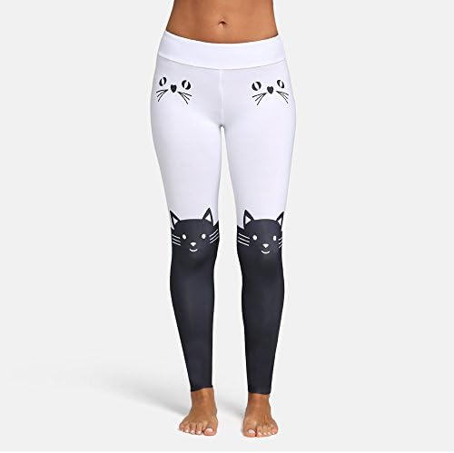 Soft Yoga Pants Cute Gym Yoga Pants for Girl Plus Size Thin Yoga Pants for Women Fashion Leggings Yoga Cat Print