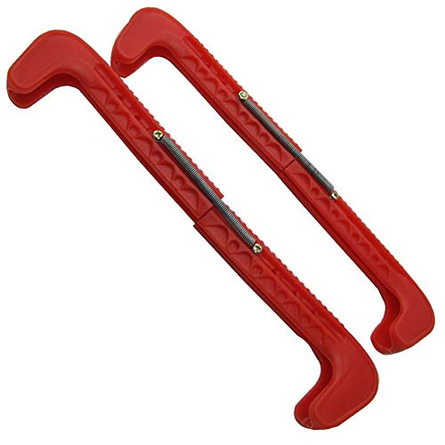 Ownsig Adjustable Ice Hockey Skate Blade Guards Protector Case Ball Skate Protection Cover Red