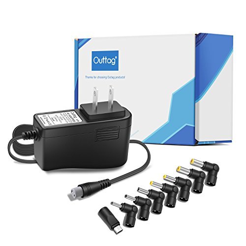 Outtag 5V 2.5a 2a (2000ma) Multi Tip Switching Replacement Power Adapter Supply Wall Charger for raspberry pi 3,Foscam Wireless IP Camera,USB HUB,2.5-inch HDD Enclosure and Other Household Electronics
