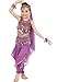 Astage Girls Oriental Belly Dance Sets All accessories Purple L(Fits 9-11 Years)
