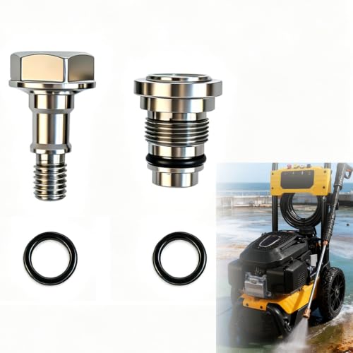 ZNZNZZ 7115203BBK Idle Down Valve Banjo Bolt Kit, Upgraded Stainless Steel Pressure Washer Replacement Parts Compatible with DeWalt DXPW3224 DXPW3224i DXPW3324 DXPW3324i Cold Water Pressure Washer at Amazon