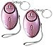 2 Pack 130Db Personal Alarm, Emergency Personal Security Alarm with LED Flashlight Safety Defense for Women, Night Workers, Kids, Elderly, Wrist Strap for Activation (2Pack Purple)