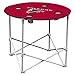 NFL Logo Brands Atlanta Falcons Collapsible Round Table with 4 Cup Holders and Carry Bag, Team Color