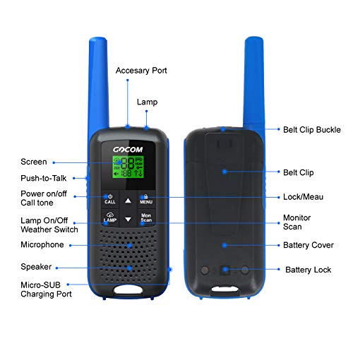 Walkie Talkies G600 FRS Two Way Radio for Adults 2W Long Range