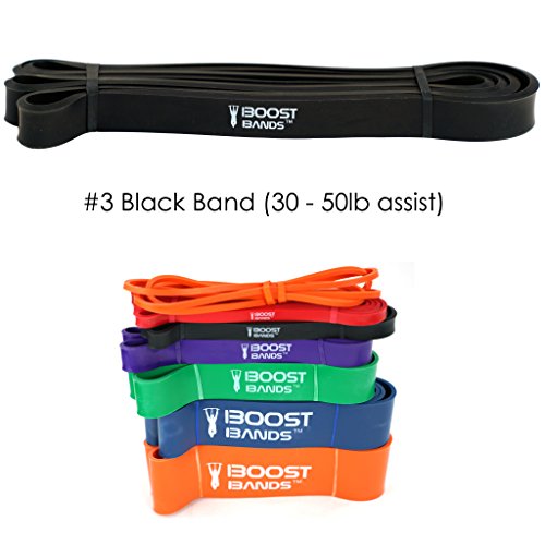 Pullup Assistance Bands - Commercial Grade Pull Up Exercise Bands - 7 Different Assist levles to Choose from - Resistance Levels 5-180lb