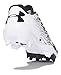 Under Armour Boys' Boys' Leadoff Low RM Jr., Black (011)/White, 12K