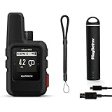Garmin inReach Mini (Gray) Satellite Communicator Bundle | with PlayBetter Portable Charger &amp; GPS Tether | Belt, Carabiner Clip | Hiking GPS, Small, Waterproof, GEOS Emergency, Weather, Messaging