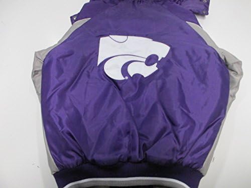 カンザス州立大学ワイルドキャッツ ユース Sサイズ ベビー服 刺繍 家電 カメラ フルジップ ウィンタージャケット 取り外し可能なフード付き 車 バイク Aksu S B01dh0wdfe