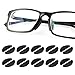 1mm Adhesive Nose Pads 10 Pairs Anti-Slip Eyeglass Nose Pads Silicone Non-Slip Eyeglass Pads Nose Bridge Pads for Eyeglass Sunglasses Spectacles (Black)