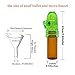 Snuff Bullet Acrylic Plastic Snuff Dispenser Snorter Bullet Rocket Shape Nasal Sniff by BesTim Digital (5pcs Glass Bottle 67MM)