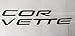 SF Sales USA - Glossy Black Bumper Letters Compatible with Cor_Vette C5 1997-2004 Front & Rear Plastic Inserts
