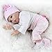 TraveT Art Dolls Realistic Lifelike Newborn Silicone Vinyl Reborn Gift Baby Dolls Handmade Full Body