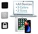 Webcam Cover (3 Pack, Black) - NanoTech Strong Adhesive Web Camera Protector for Laptops, Smartphones, Tablets and Desktop Computers - Gentle on Your Devices - Protect Your Privacy & Security