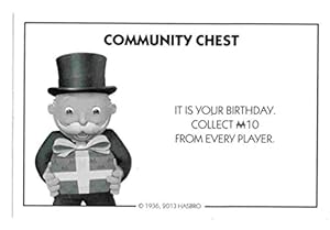 Amazon.com: Monopoly Community Chest Card - It is Your Birthday: Toys ...