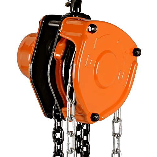SuperHandy Manual Chain Block Hoist Come Along 1 Ton 2200Lbs Capacity 10 Foot Lift 2 Heavy Duty Hooks Industrial Grade Steel Construction Building Garages Warehouse Automotive Machinery - Image 8