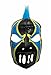 CRAZY CLOWN Adult Lucha Libre Wrestling Mask (pro-fit) Costume Wear - Black/Blue