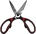 Heavy Duty Kitchen Utility Scissor / Poultry Shears with Ultra Sharp Stainless Steel Blades for chicken, meat, veggies, herbs, BBQ & more. Multi-purpose tool for left or right hand Chefs by KD Living.