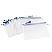 uxcell A5 Paper Document File Pen Bag Folder Organizer, 12-Piece, Blue Clear