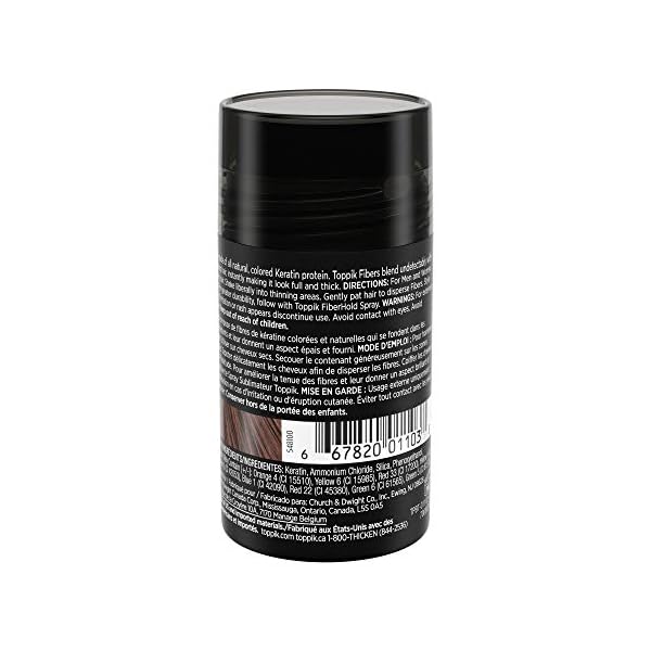 TOPPIK-Hair-Building-Fibers-Medium-Brown-12-g Toppik Hair Building Fibres Powder, Medium Brown, 12g Bottle - for A Thicker-looking Hairline, Crown and Beard, Instant…