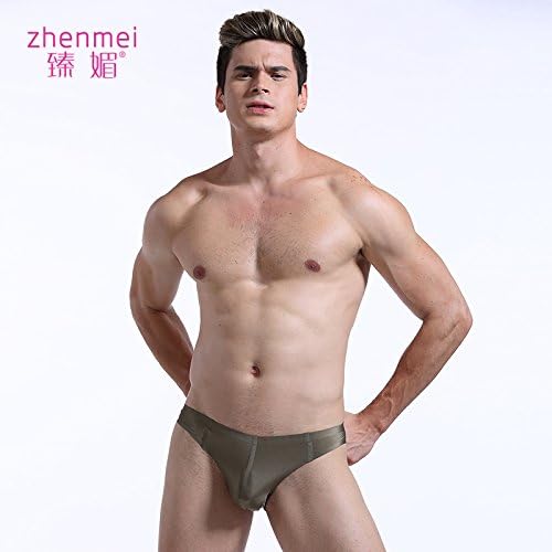 RRRRZ*Sexy underwear temptation to take men briefs non-marking transparent adult uniforms T trousers 8185,M, electoral army green health and SEXY UNDERWEAR non-marking
