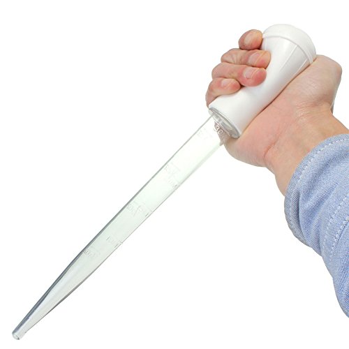 Osierr6 Clear Baster Syringe Pump Pipe Tube & Brush For Chicken Turkey Poultry Meat BBQ(White)