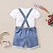 Saeaby Kids Toddler Baby Girl Jeans Denim Jumpsuit Overalls Denim Suspenders Outfit Girls Ripped Jeans for Girls Outfits 2-3T
