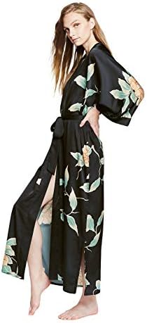 KIM+ONO Charmeuse Kimono Robe Long 
