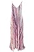 UBetterM Womens Maxi Dress Tie Dye Print Boho Pocketed Maxi Dress Pink
