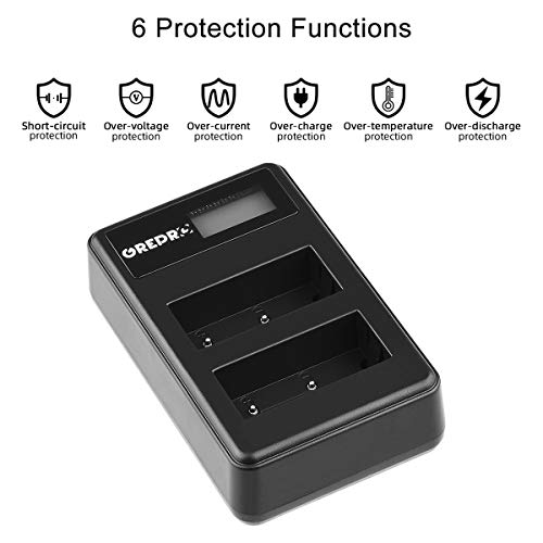 NP-W126 NP-W126S Batteries de Rechange (2-Pack) avec Chargeur Double USB pour Fuji X-T2X-T1 X-T10 X-T20 X100F X-Pro1 X-Pro2 X-E2 FinePix HS35EXR HS50EXR Fuji X-A1 X-A2 X-A3 X-E1 X-E2S - Image 5