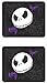 LA Auto Gear Nightmare Before Christmas Jack Skellington Purple Bats and Cross Bones Tim Burton Disney Front & Rear Car Truck SUV Seat Rubber Floor Mats Set - 4PC