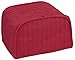 RITZ Polyester / Cotton Quilted Two Slice Toaster Appliance Cover, Dust and Fingerprint Protection, Machine Washable, Paprika Red primary