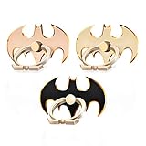 Cool Batman Phone Holder Ring (3 Pack) Aluminium Alloy Cell Phone Light Stand 360° Rotation Finger Grip Universal Smart Phone Holder (Gold/Pink/Black)