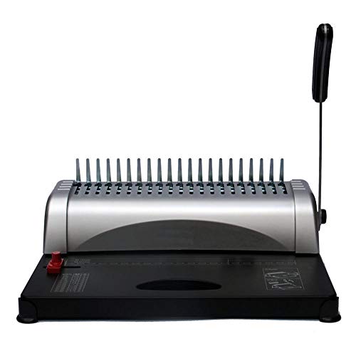 Binding Machine, 21-Hole 450 paper Comb Scrapbook Binder,Metal Comb Binding Spines Scrapbook for Daily Office Documents- Delivered in 3-5 Binding,Punch Book Report