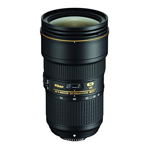 Nikon 20052 AF-S Nikkor 24-70mm 1:2.8E ED VR Objektiv (82 mm Filtergewinde) für Nikon-F-Bajonett schwarz