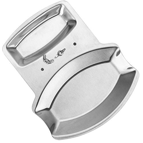 BBDOU Spoon Rest and Pot Lid Holder, Stainless Steel Pan Pot Cover Lid