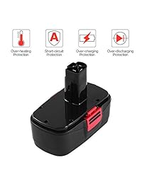 Paquete de 2 pilas Craftsman DieHard de 19,2 V C3 para Craftsman 1323903 11375 11376 120235021 315.115410 315.11485 de 19,2 V