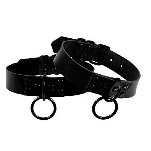 Berrywho-Cuoio-Sexy-Girocollo-Collana-Gothic-Rock-Choker-Regolabile-Harness-Gotica-per-Le-Donne-Gli-Uomini-Black